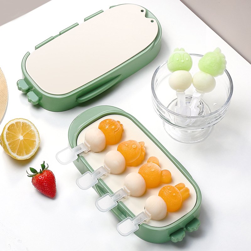 Cute cartoon ice cream mold high color value ice cream popsicle popsicle mold homemade snow silicone mold