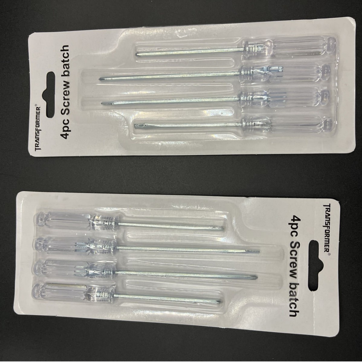 Cruz de cristal destornillador, cristal transparente 4 destornillador traje, 2 yuanes tienda de suministro