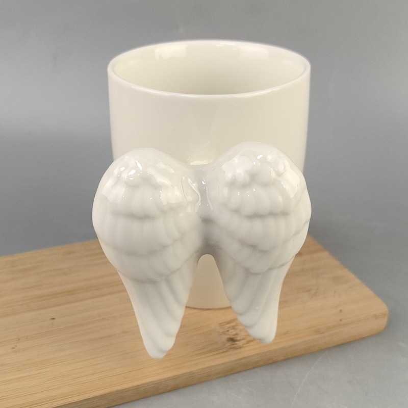 Ángel de cerámica 3D estereoscópico asa mango taza ángel personalidad taza de café taza de agua taza de regalo