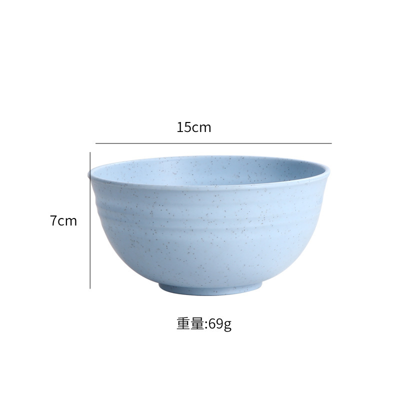 国境を越えて販売された小麦わらボウル家庭用北欧15cmボウル水波紋6インチの小材積セットボウルのアイデア|undefined