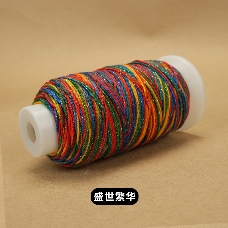 大卷藏式手搓棉线手工diy编织绳星空段染股线流苏手搓绵线编绳|undefined