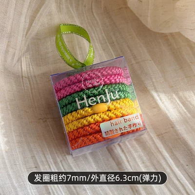 Style Durable Hair Rope Rubber – Saç üçün rezinlər - 1592d-dopamine-color-series-8-sticks