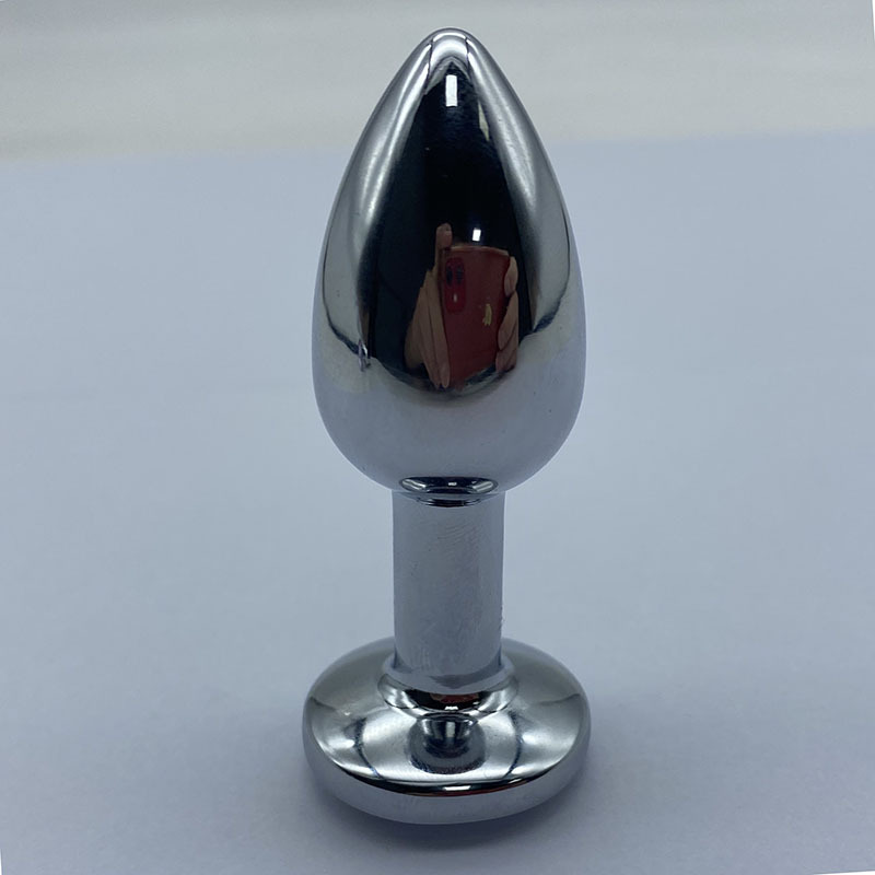 Plata ronda grande y mediano pequeño tamaño transfronterizo metal anal plug masculino y femenino masturbación productos del sexo anal expansor al por mayor