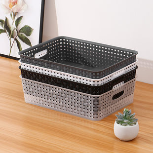 Table plastic storage box, rectangular storage basket