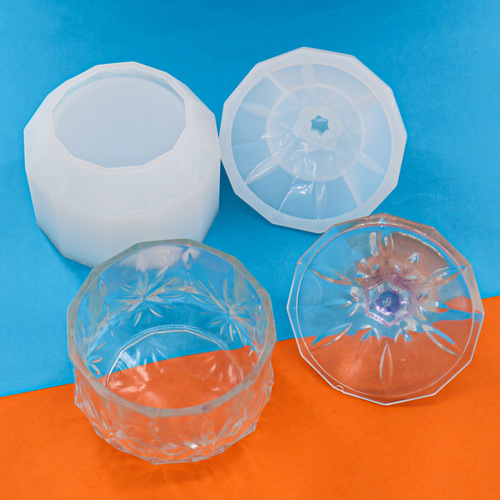 DIY Silicone Mold Crystal Storage Box Droplet Resin Mold Handmade Pattern Mirror Starry Night Table Top on Amazon