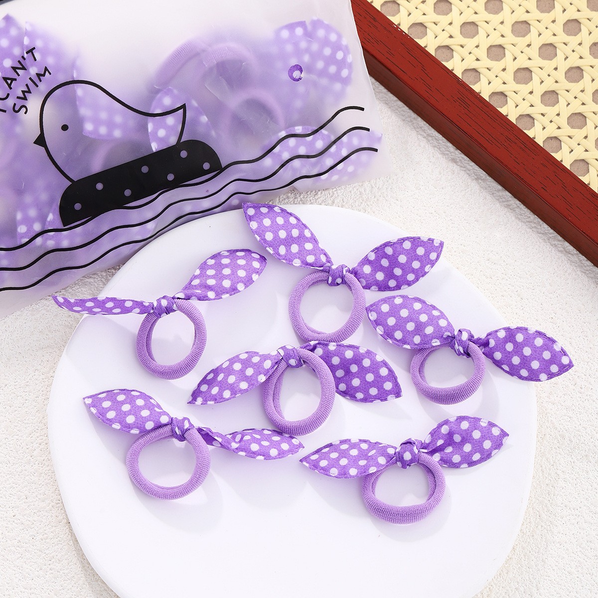 Nuevos lindos clipes de pelo hechos a mano otoño y invierno calientes dibujos animados animales cuadrados anillo de pelo para niños simple accesorios para el pelo de chicas versátiles