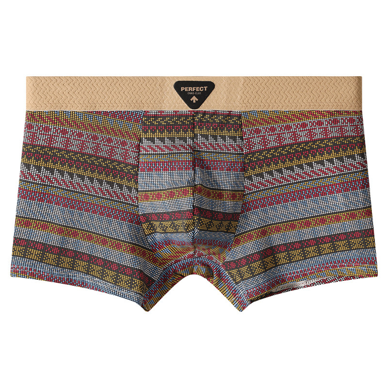 Pantalones íntimas de hombre 100% algodón de ángulo plano pantalones cortos deportivos de cuatro pantalones de alta calidad Arro procesamiento personalizado