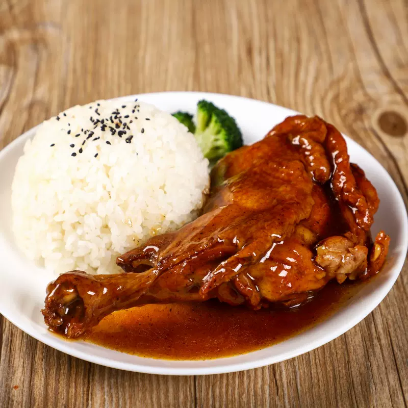 奥尔良鸡腿盖浇饭餐饮外卖半成品鸡全腿速食料理包加热即食商用