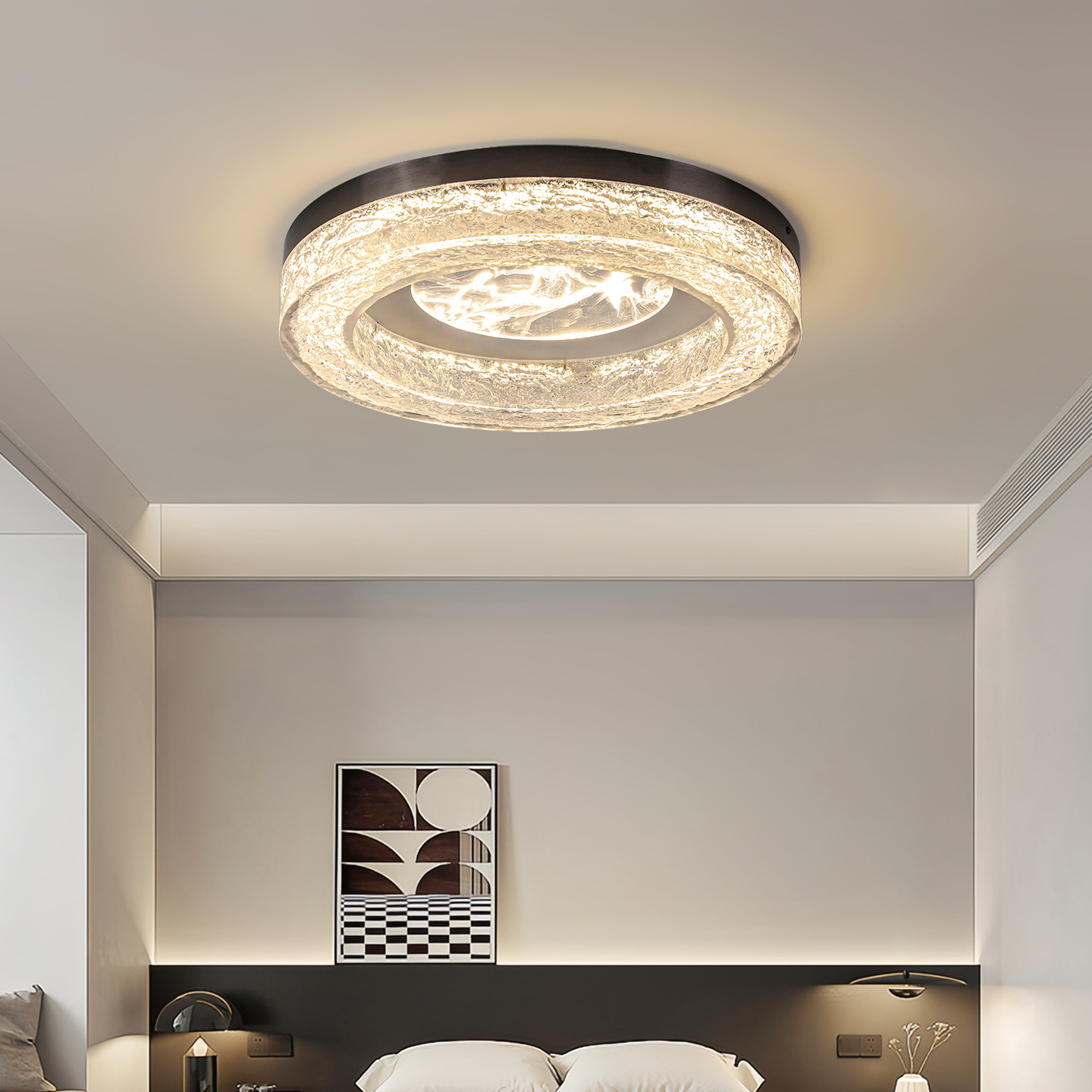 LED protección ocular sala de estar lámpara de techo lujo ligero italiano de alta gama nube creativa arte de moda nueva lámpara de salón 556L