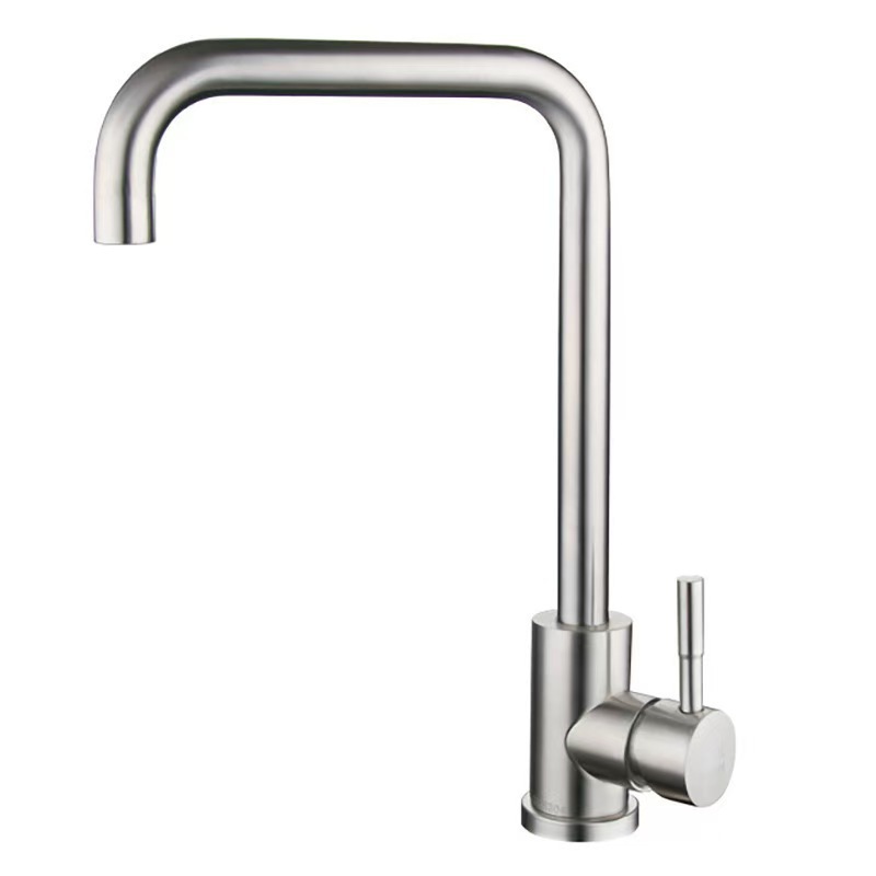 Grifo Giratorio para Fregadero 304 de Acero Inoxidable de Agua Fría y Caliente para Cocina