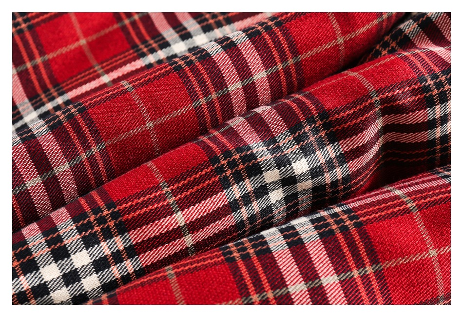 Herrenbekleidung Retro-Karierter Baumwollmantel Paar Wintermantel Männer und Frauen doppelseitiger Baumwollmantel mit Stehkragen_voghion.com