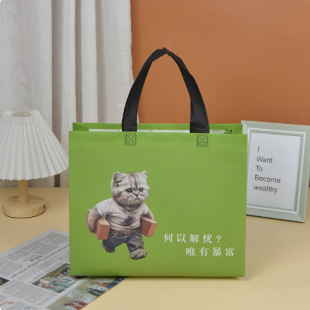 in stock cartoon gift bag children's clothing mother and baby store shopping bag clothing store non-woven handbag manufacturers wholesale