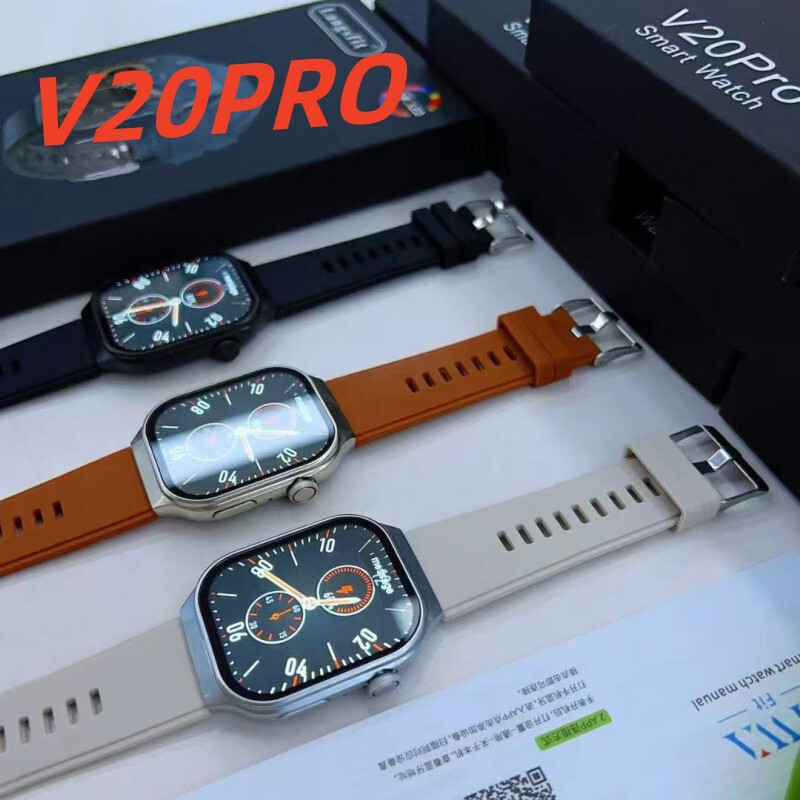 Cross-Border New Model V20Pro Smart Watch with Bluetooth Calling, Heart Rate and Blood Pressure Monitoring, Exercise Tracking, and Smart Watch Features