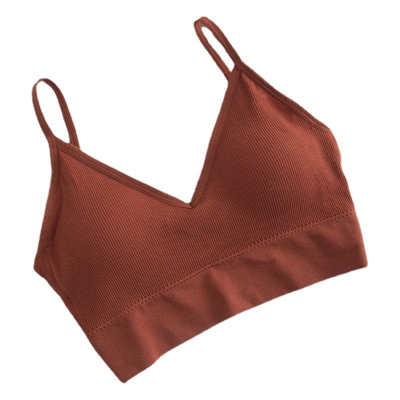 Grande U belleza espalda envuelto pecho tubo superior backless deportes yoga transpirable Sujetador push up inalámbrico camisola ropa interior para las mujeres