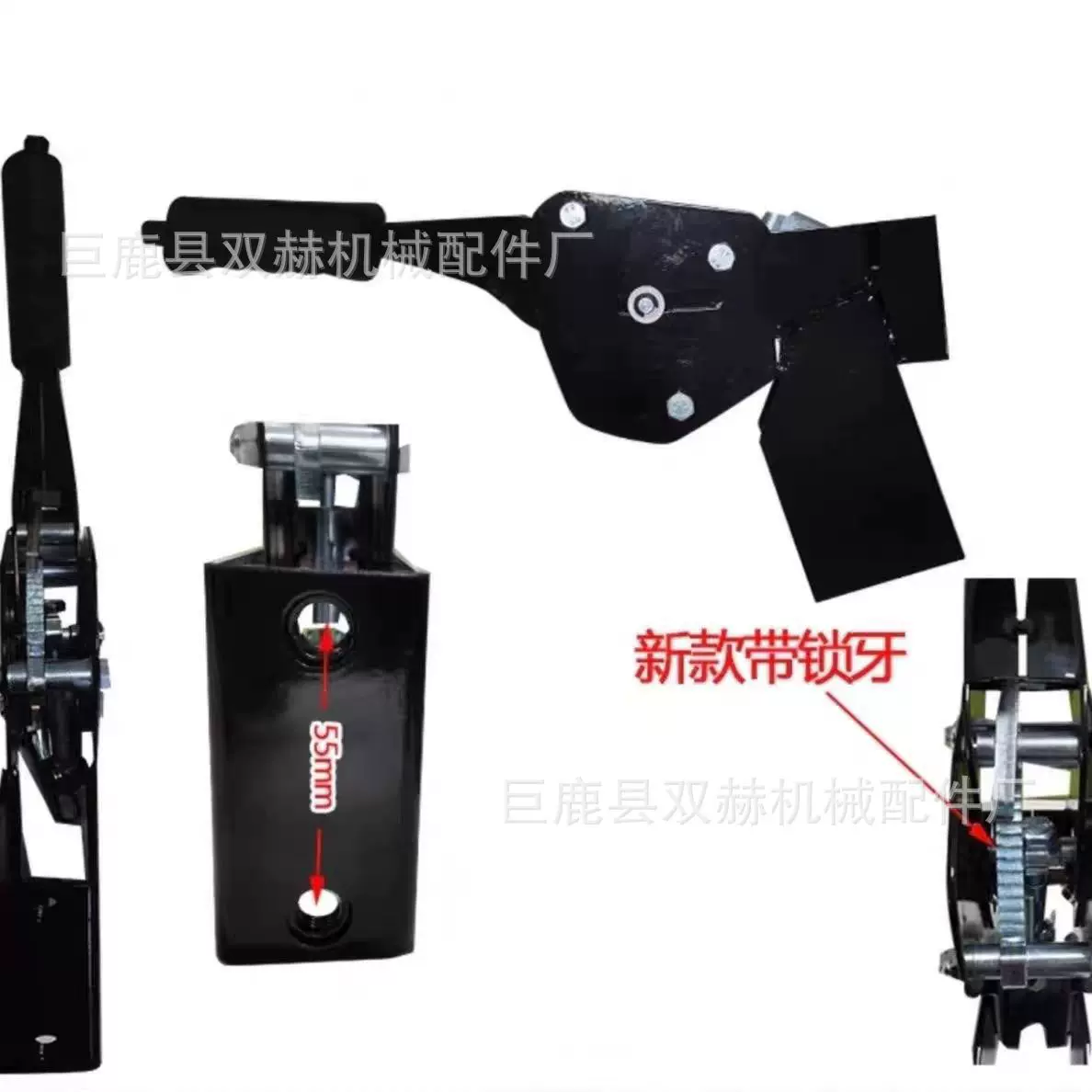 叉车新款带按钮自锁手柄手制动总成带齿牙锁止手刹合力龙工江淮