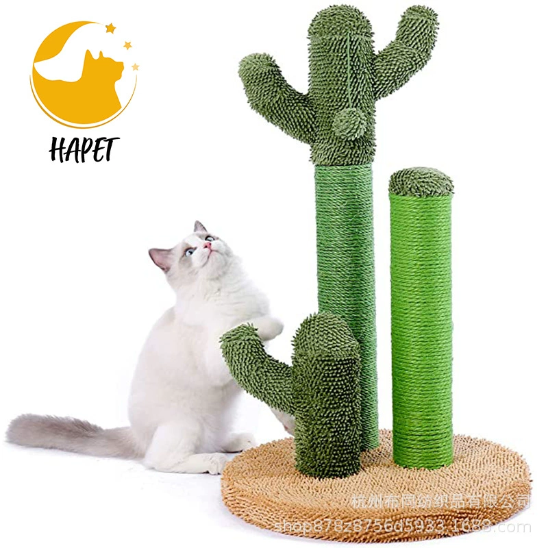 Фабрика Amazon Новый трехколонный L кактус кошка стойка для скалолазания кошка колонка домашнее животное Сизаль кошка игрушка оптом