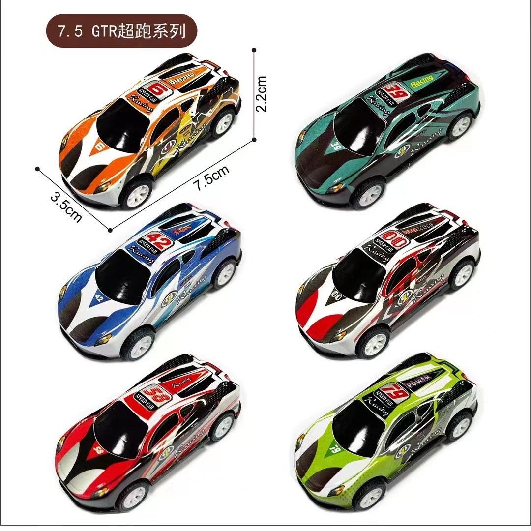 Tire hacia atrás de aleación modelo de coche deslizante vehículo de ingeniería coche deportivo puesto de juguete para niños fábrica de juguetes al por mayor