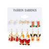 Earrings, set for elderly, European style