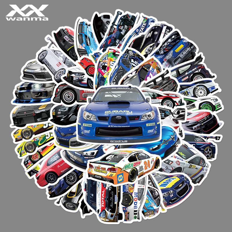 51 F1 Fashion Racing Graffiti DIY Notebook Scooter Motorcycle Helmet Water Cup Foreign Trade Stickers