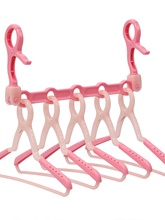 多孔衣架多功能魔术夹五孔节省空间衣挂一秒收纳防风挂钩