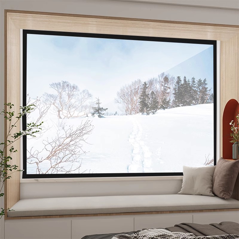 película de aislamiento térmico de invierno a prueba de viento sin agujeros Velcro instalado ventana transparente impermeable película de aislamiento térmico doméstico