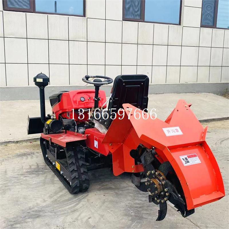 履带推土铲开沟35旋耕机工程履带式电马力机农用拖拉机水田出口启