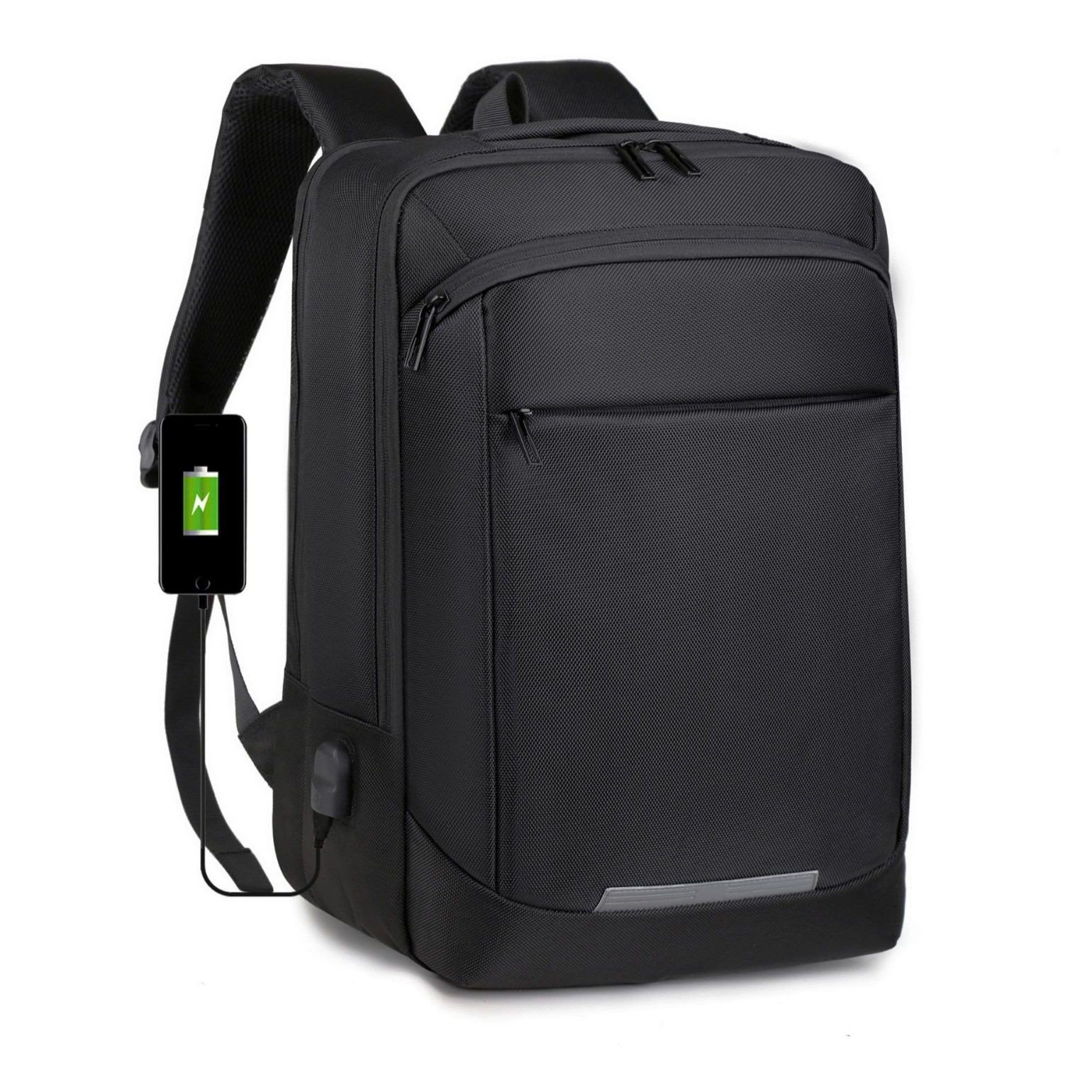 La nueva mochila para computadora se puede imprimir con logotipo, mochila de viaje, mochila de negocios de varios compartimentos para viajeros simples