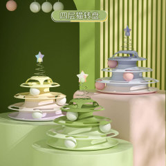 Cat toys self-entertaining cat spin wheel ball cat boredom relief teaser wand durable cat toy kitten supplies cat toy