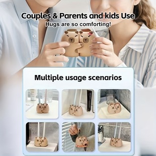 Cartoon Toothbrush Storage Rack Holder Bathroom Desktop Storage Base Artifact Bathroom New Standing Stand