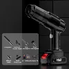 US standard brushed black * 10 batteries * all-in-one blowing and suction vacuum cleaner + free 7 functional parts