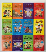 英文绘本捣蛋王大内特12册BIG NATE 全彩漫画平装