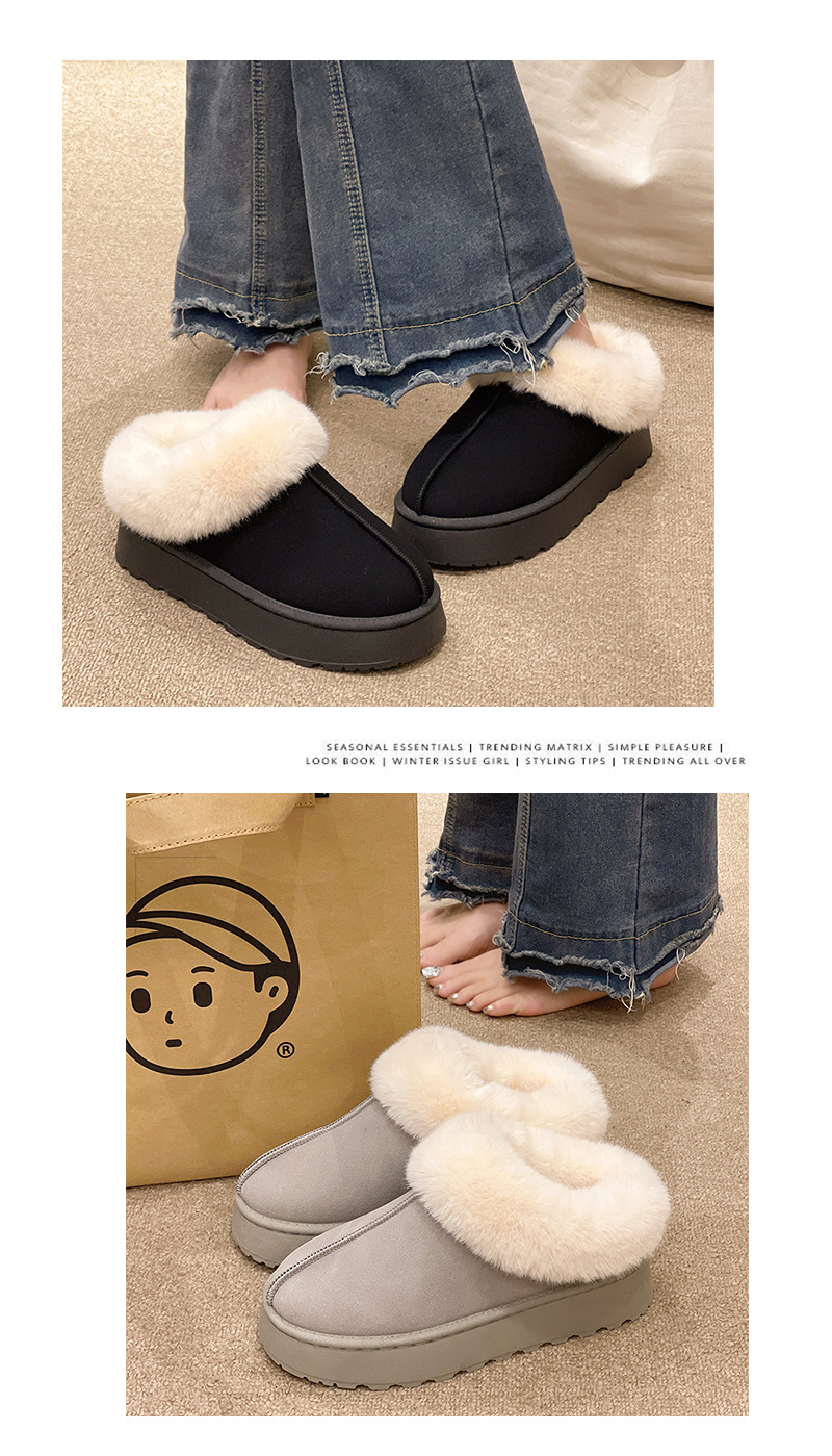 Women's Warm Snow Boots With Thick Sole And Wool Lining For Winter_voghion.com