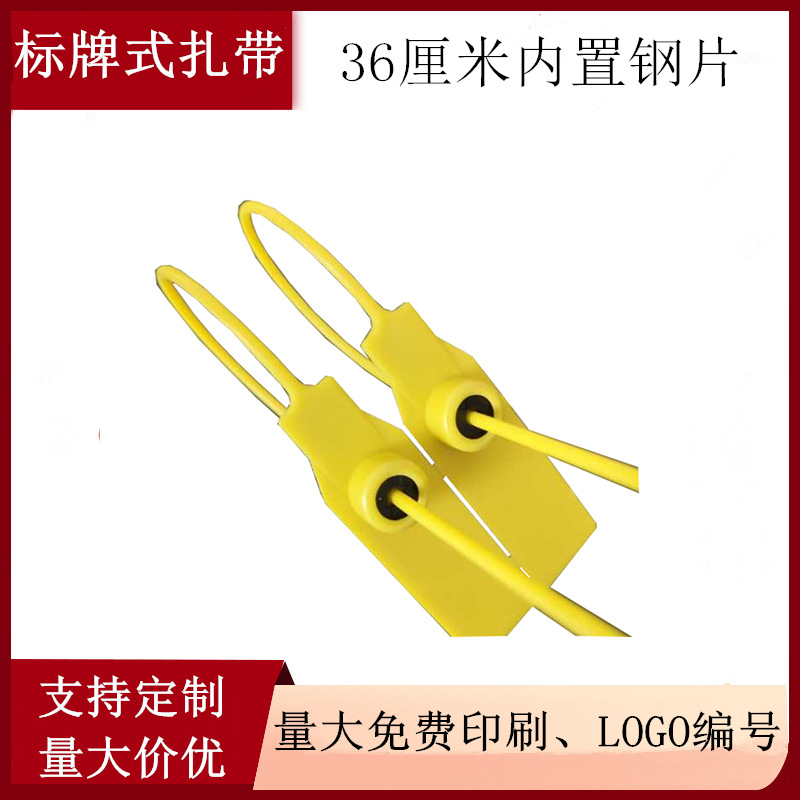 塑料封条 铅封扎带 物流集装箱航空扎带煤炭运输车门锁 园林标牌