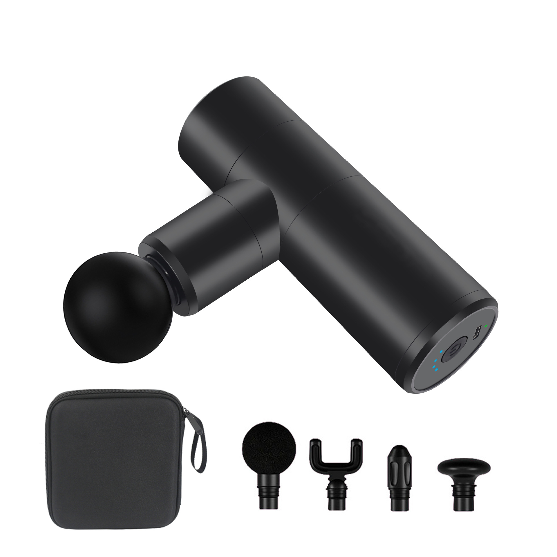 Transfronterizo mini fascial pistola de masaje muscular pistola de bolsillo inalámbrico de alta frecuencia de vibración relajación pistola instrumento de masaje