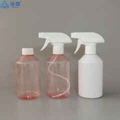 300 ミリリットル透明粉末殺虫剤スプレーボトルペットクリーナープラスチックボトルトイレタリースクエアガンボトル