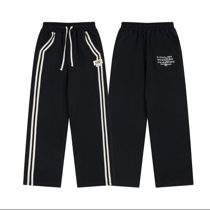 Cross-Border Maison Margiela Mm6 New Loose Casual Digital Embroider Sports Pants Cross-Border Maison Margiela Mm6 New Loose Casual Digital Embroider Sports Pants