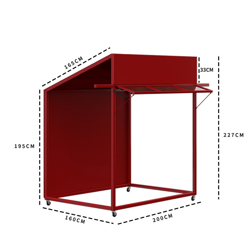 빨간색: 길이 200-일반 스타일