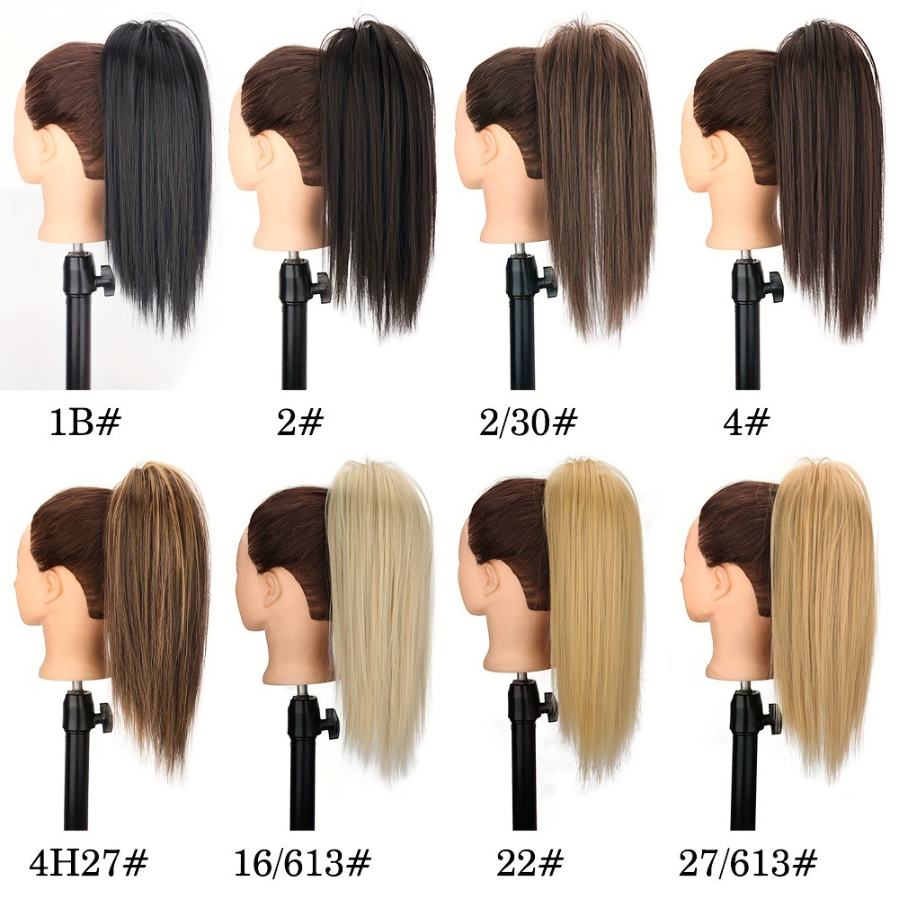 Extensions de queue de cheval synthétique réaliste avec pince_voghion.com