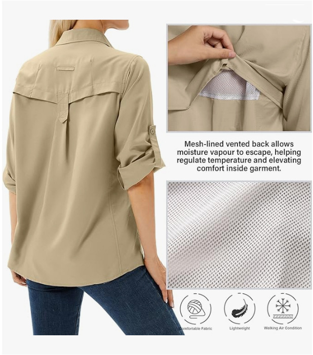 Women's Quick Drying Breathable Stretch Shirt Uv Protective Top_voghion.com