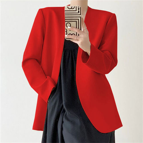 Autumn Suit Jacket 2026 Spring New Korean Design Spring and Autumn Fashion Casual Elegant Commuting Suit for Women