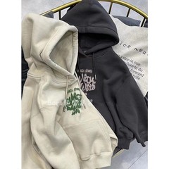 卫衣男童女大童痞帅潮酷上衣秋季新款儿童连帽长袖厚波拉bora韩国