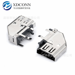 HDMIĸ��A Type 19P�Ȳ�90�� DIP L=23.10mm HDMI���^90 �ȏ��^