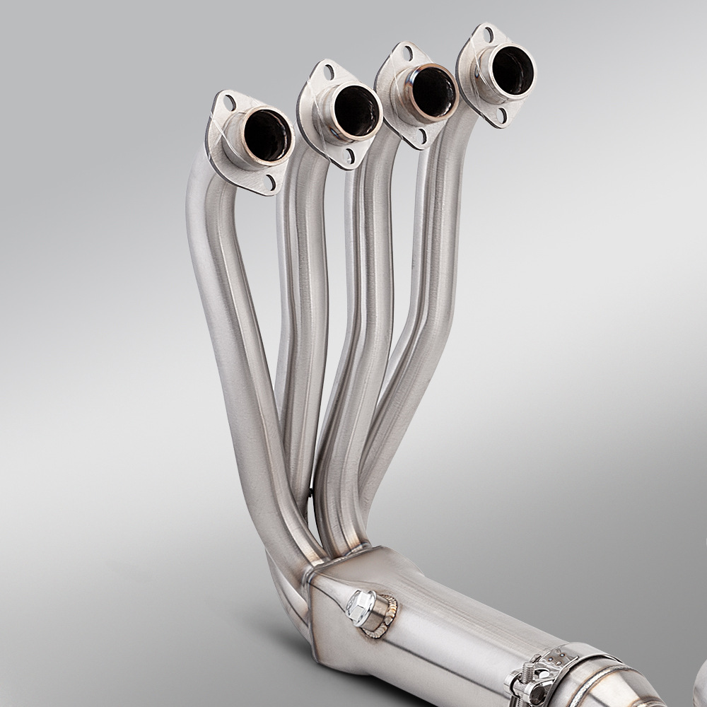 Motorcycle Zhang Xue 500Rr Stainless Steel Front Exhaust Pipe and Rear Muffler Full Set, Non-Destructive Installation