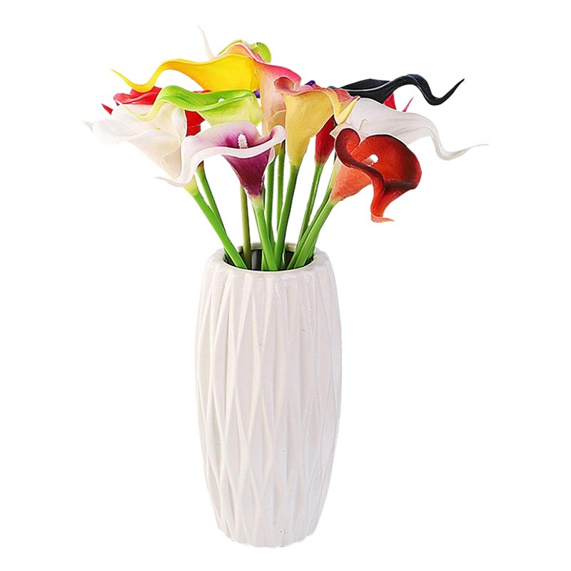 Mini PU Calla Lily flor artificial transfronteriza Comercio exterior decoración del hogar Accesorios de fotografía sensación fábrica al por mayor