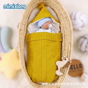 Однотонный бархатный удерживающий тепло спальный мешок для новорожденных с молнией для младенца, новая коллекция
