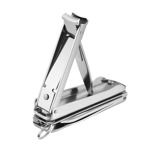 Manufacturer multifunctional nail clipper nail scissors folding stainless steel nail clipper keychain marked with advertising LOGO