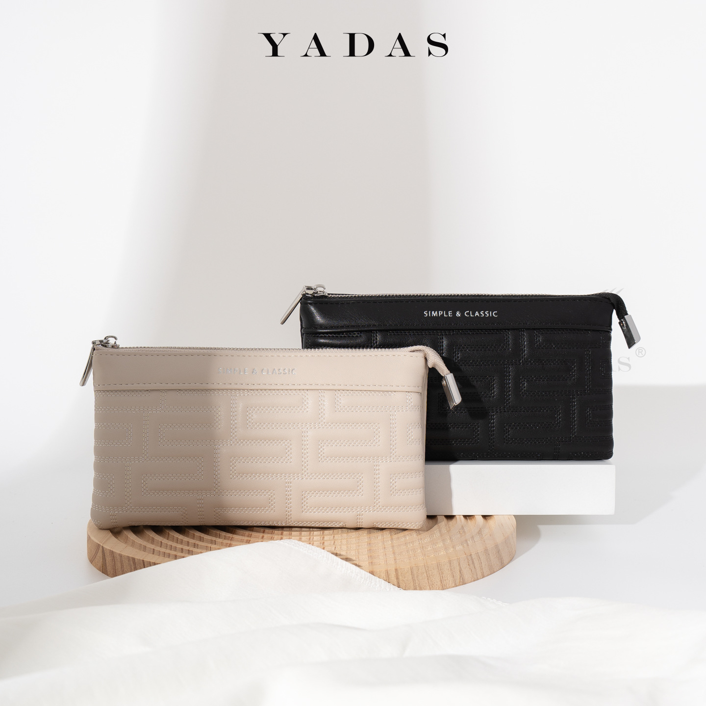 YADAS nueva billetera de mujer pu larga bolso de mano de mano de un solo tirón fábrica de venta directa bolso de teléfono móvil de gran capacidad