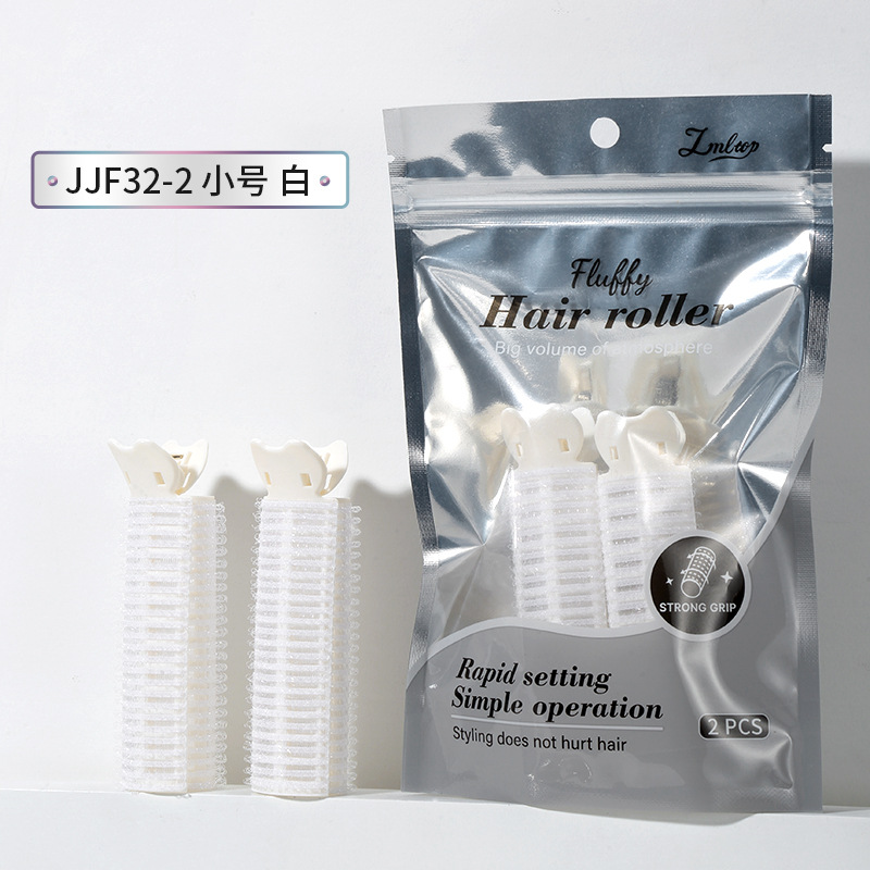 LMLTOP grande y pequeño rizador de pico de pato 2 piezas de dispositivo esponjoso de raíz de cabello clip de flequillo de ocho caracteres de aire JJF32