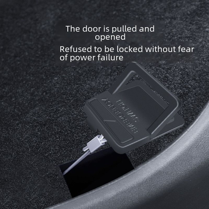 (2개) HUANXIN MODEL3 TESLA 리어 도어 기계 스위치 핸들 물리적 잠금 수정 액세서리 도매에 적합