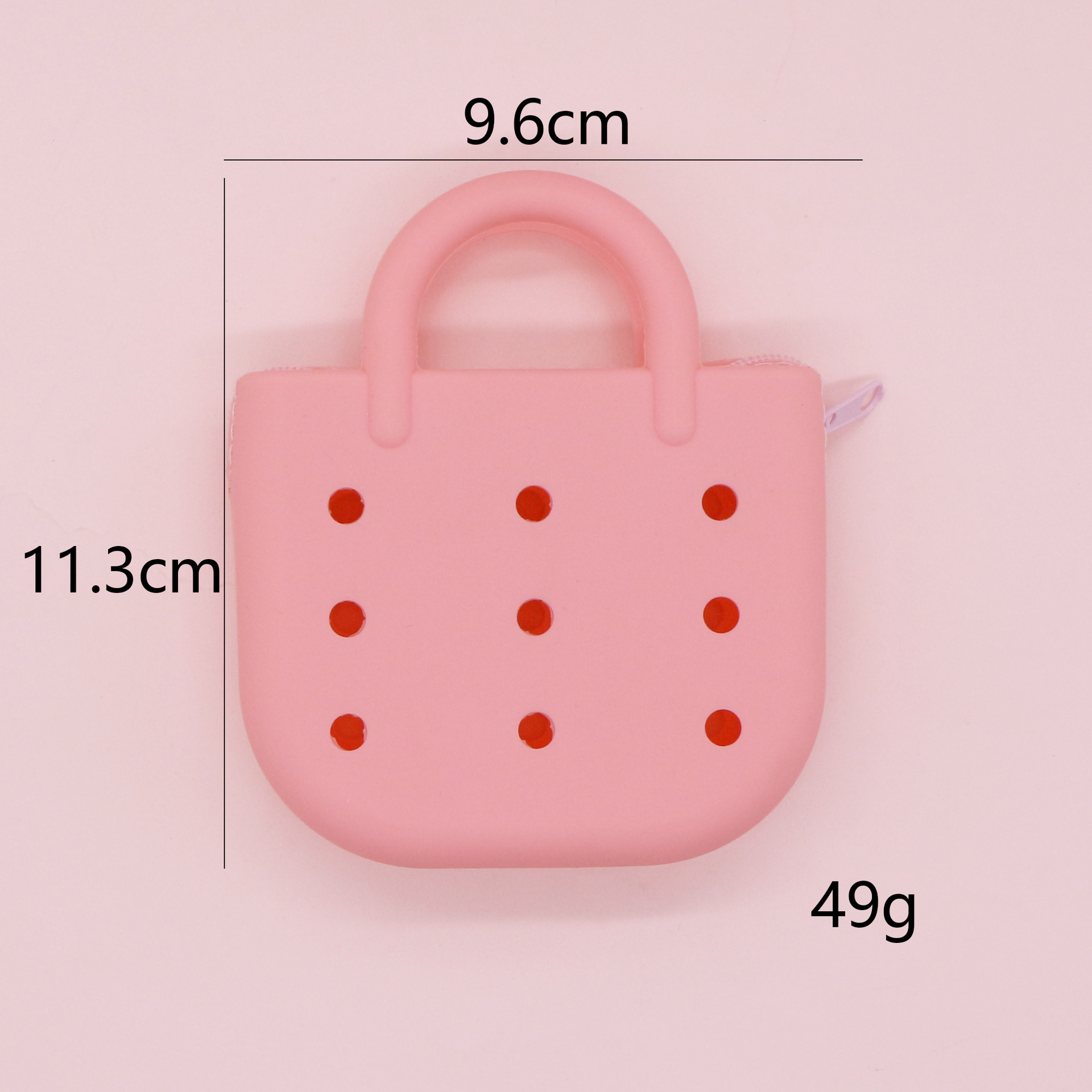 Monedero de silicona portátil explosivo lindo bolso de playa ligero y compacto nuevo bolso de almacenamiento de agujero de bricolaje de dibujos animados